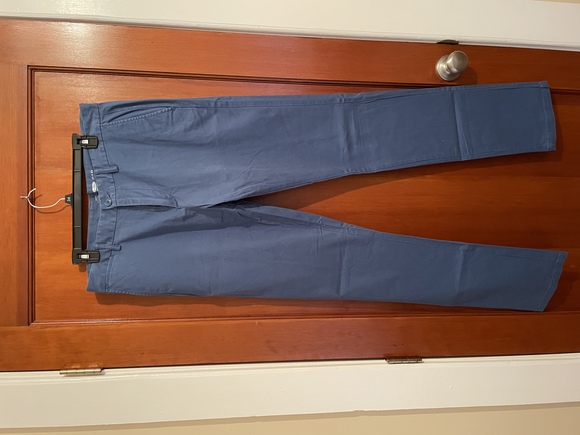 Mens Old Navy Skinny Knaki Bering Sea Blue Size 33x36 - Picture 7 of 8